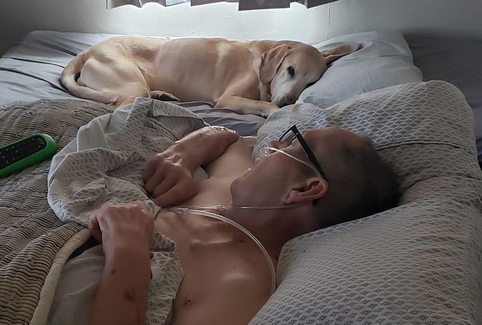 11歲的拉不拉多犬和主人有著深厚情感,先後相差1.5小時過世。(翻攝自Heather Nicoletti臉書)