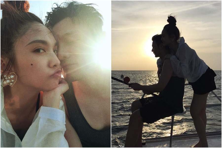 楊丞琳去年和李榮浩在大陸合肥領證結婚，2人婚後因為工作聚少離多。（翻攝自李榮浩、楊丞琳IG）