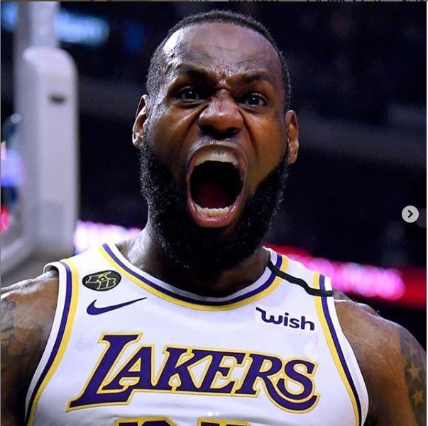 詹皇在IG上對警察殺人表態，引發很大的迴響。（翻攝IG）