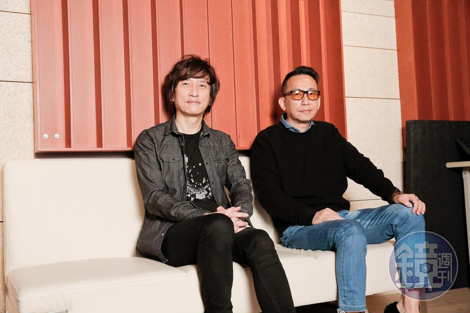 薛忠銘(左)、陳一中(右)藉舉辦原創音樂比賽,縮小音樂人才與產業的差距。