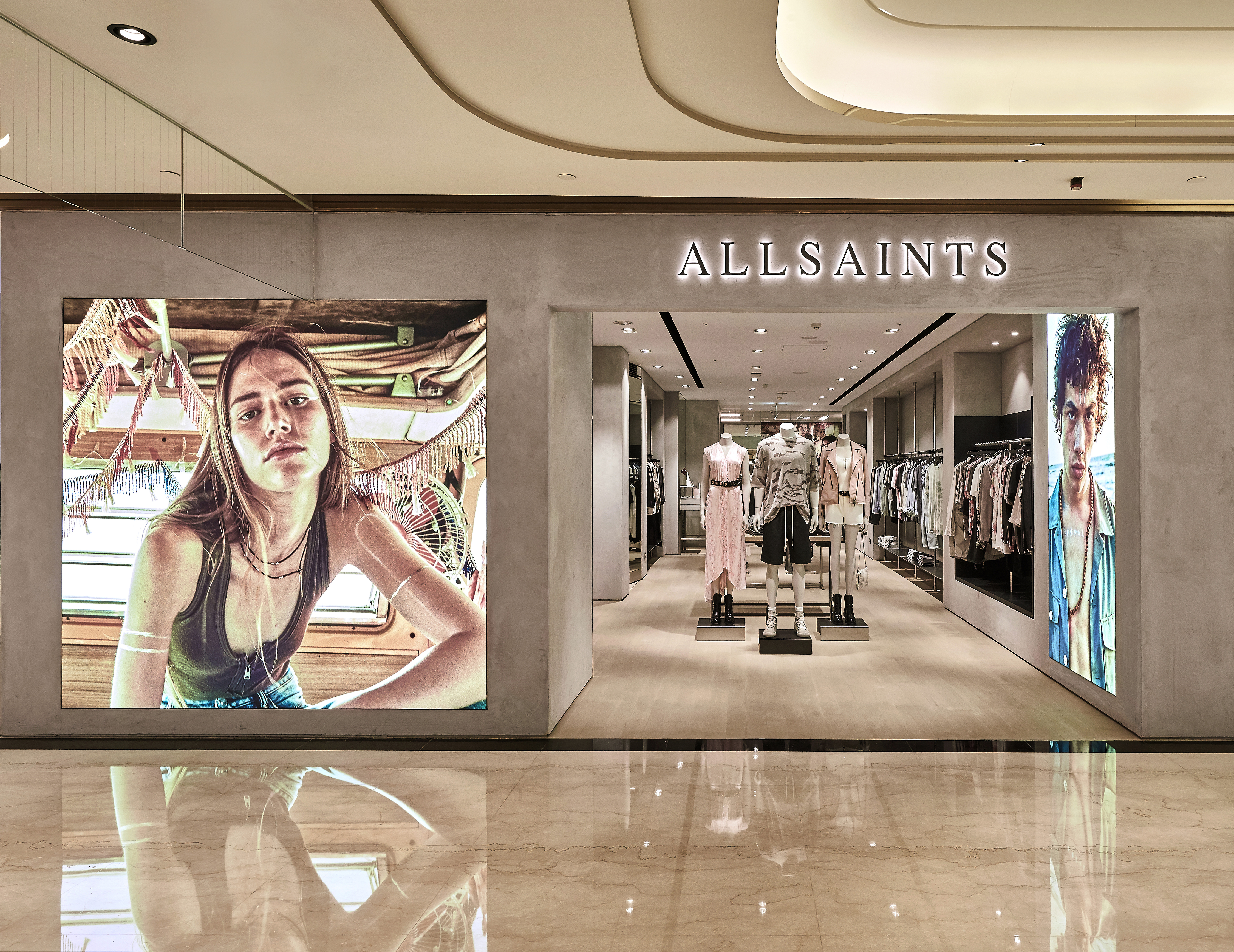 ALLSAINTS今（29日）在信義微風二樓，舉辦亞洲首間全新概念店開幕記者會。（ALLSAINTS提供）