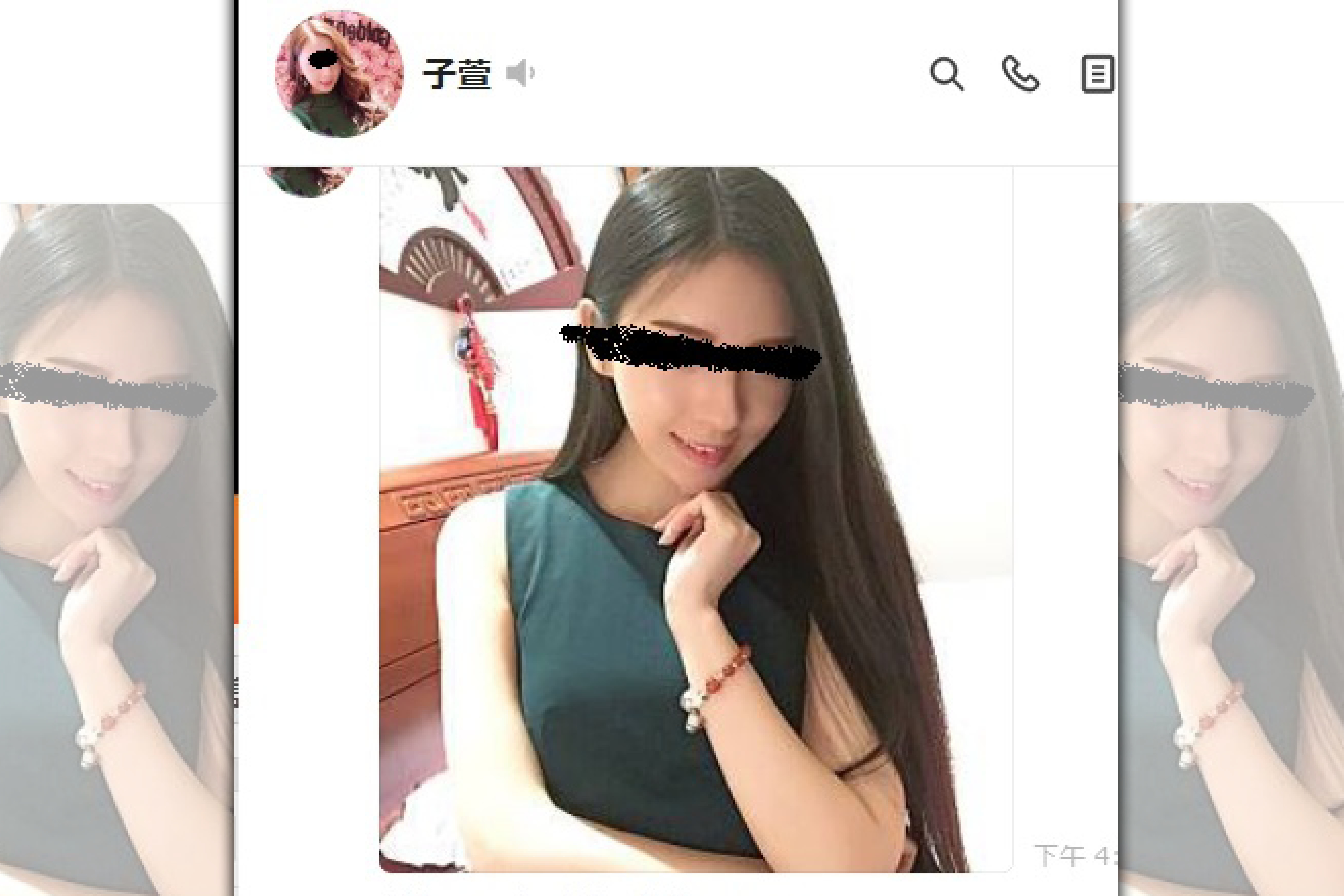 通常詐騙集團都會盜用美女圖，來誘騙尋芳客，進而詐取財物。（翻攝臉書）