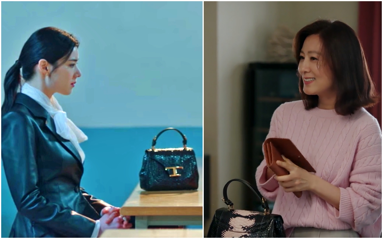 （左起）《The King》鄭恩彩、《夫婦的世界》金喜愛，在劇中都使用Timeless Bag。（翻攝自網路）