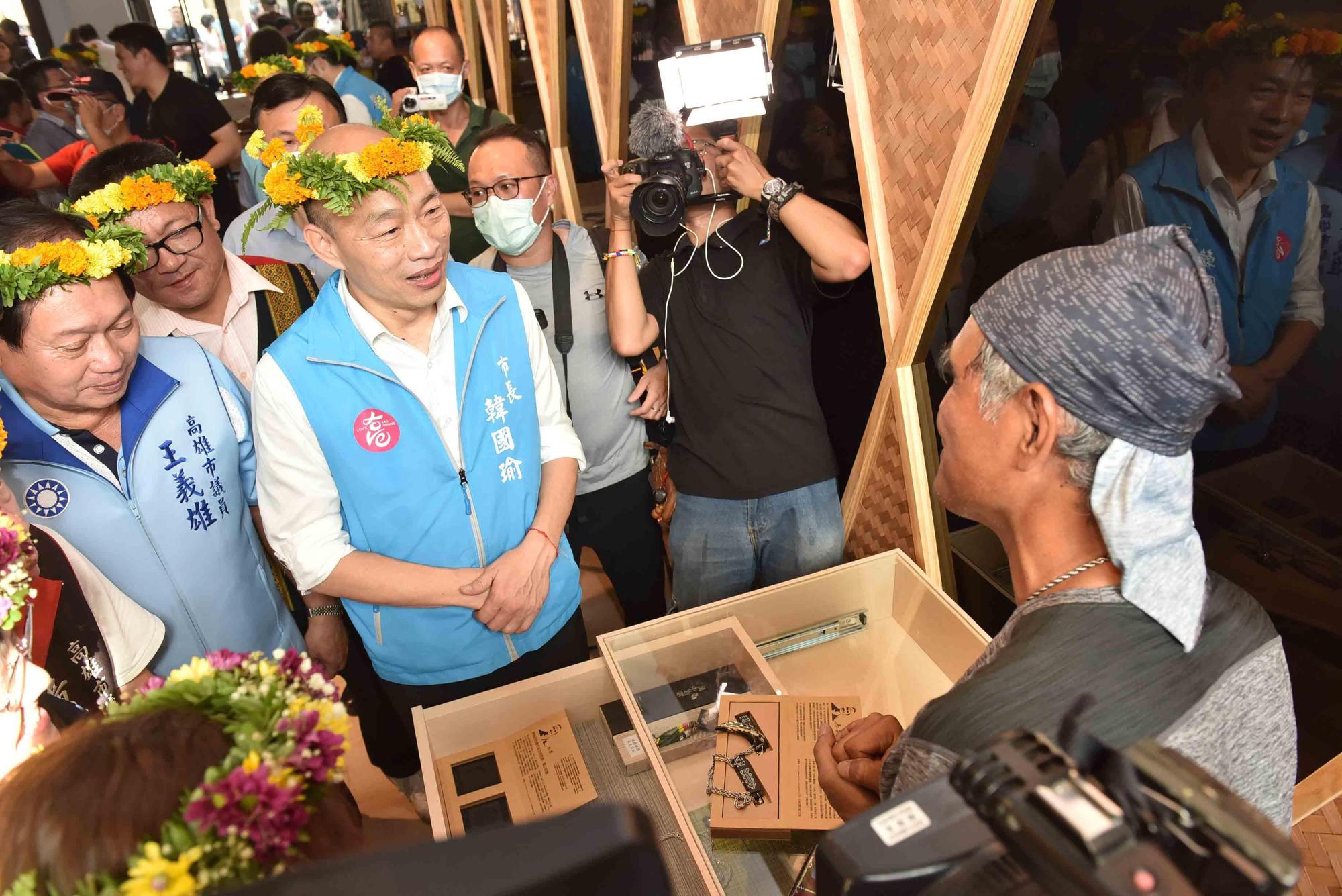 韓國瑜今到駁二特區主持原駁館開幕。(高市府提供)