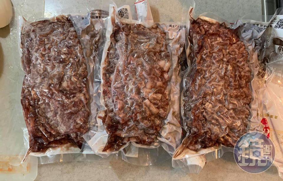 準備以瘦肉為主的牛絞肉3包。