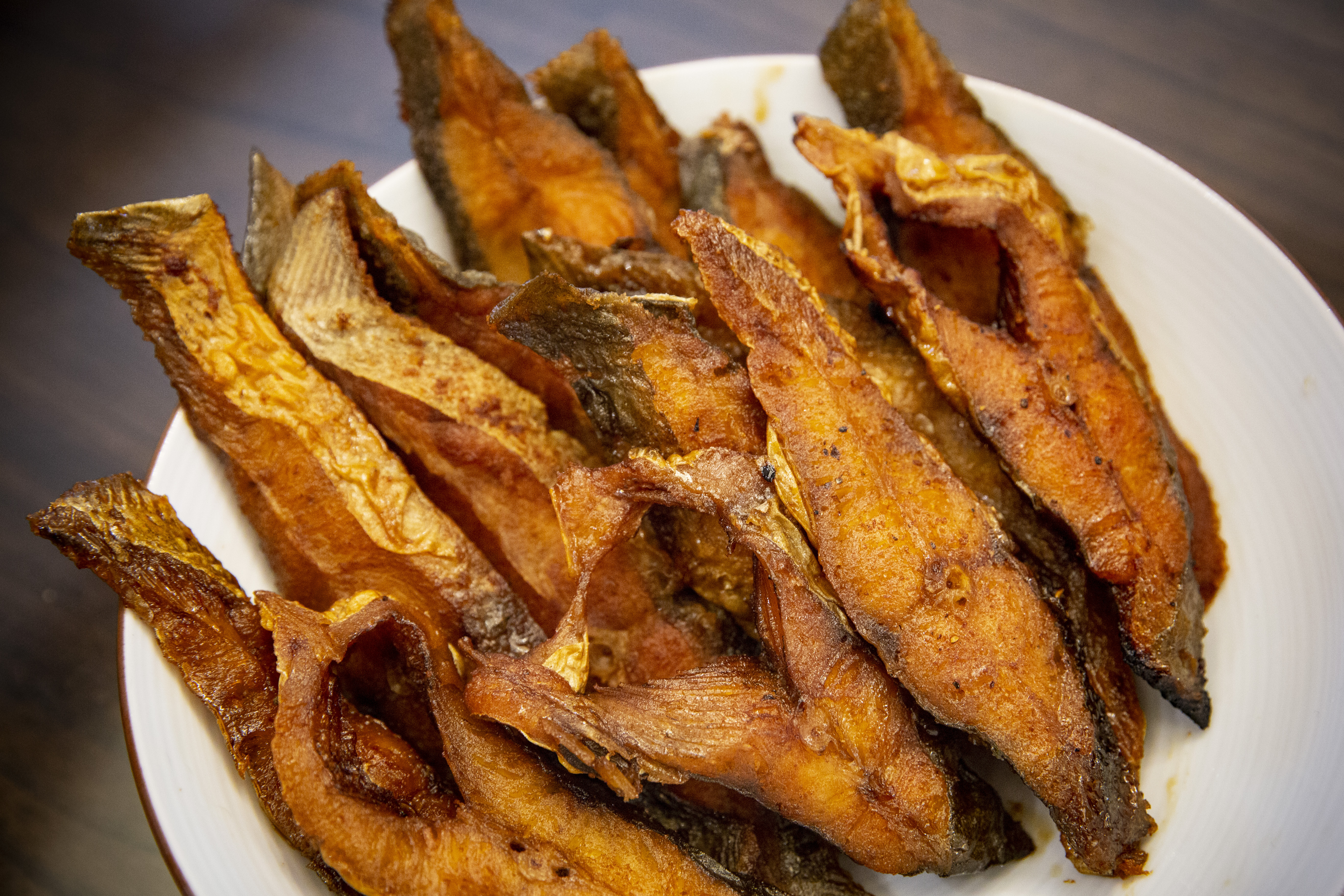 改良自父親做法的「燻魚」，可以帶便當，也可以當作請客時的前菜。