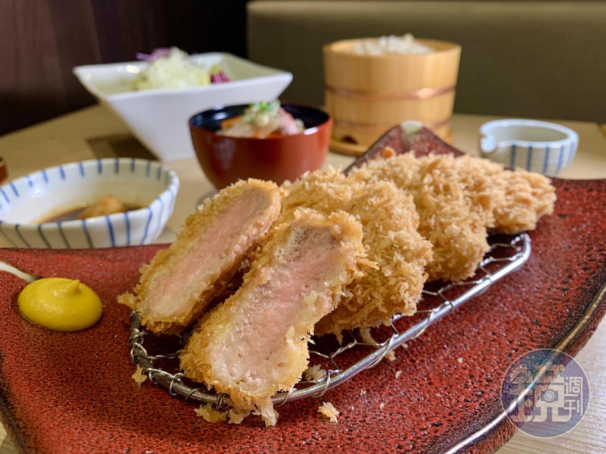 「靜岡勝政日式豬排」新推出限定料理「伊比利老饕酥炸豬排套餐」,滿足炸豬排控的胃。