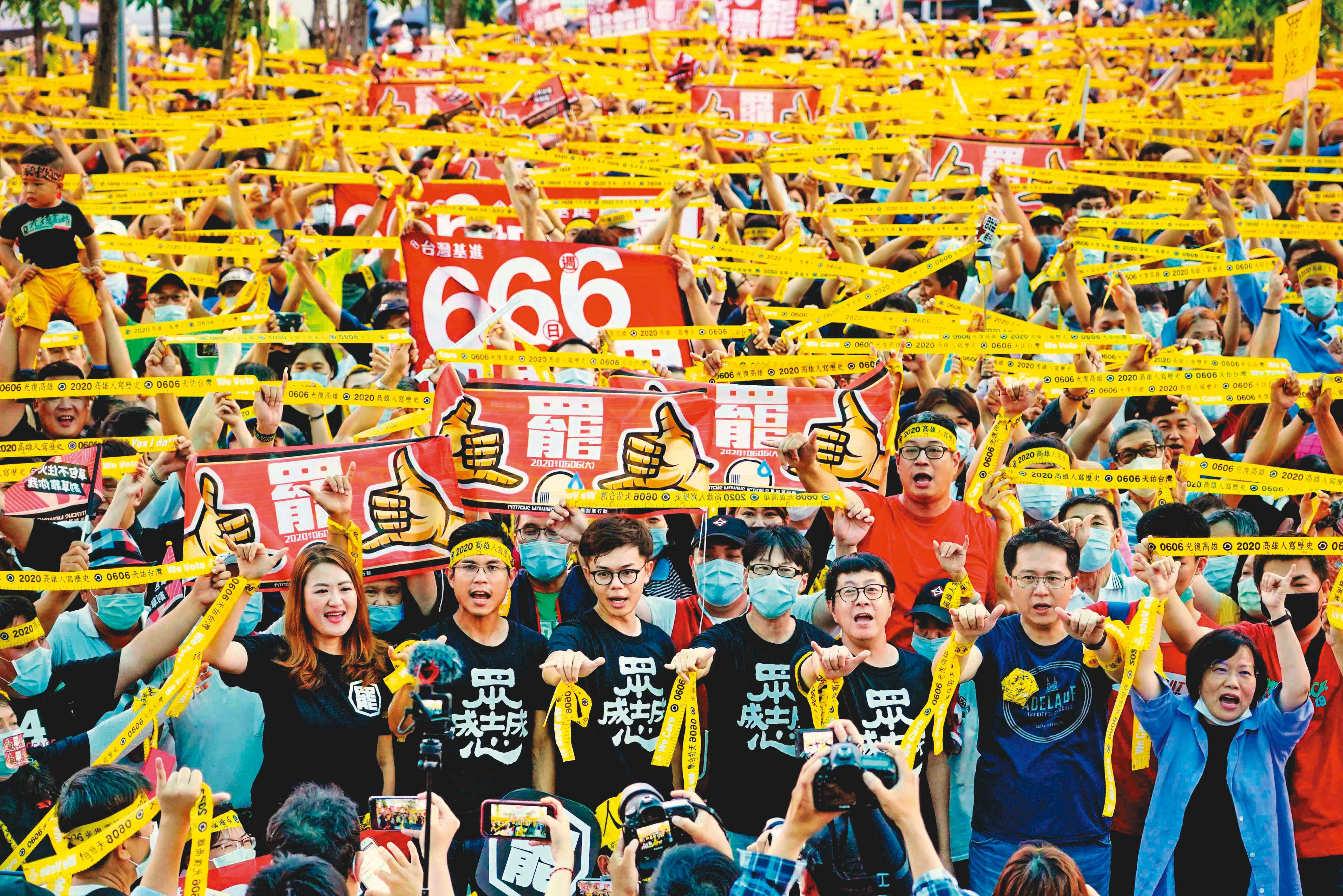罷韓團體直搗韓流崛起地「三山」造勢，最終場選在鳳山，力催民眾在6月6日出門投票。