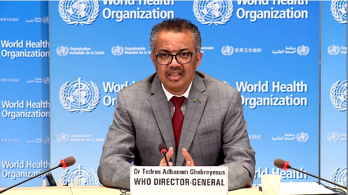 世界衛生組織祕書長譚德塞昨表示，WHO希望繼續與美國合作。（翻攝自World Health Organization (WHO) Youtube頻道）