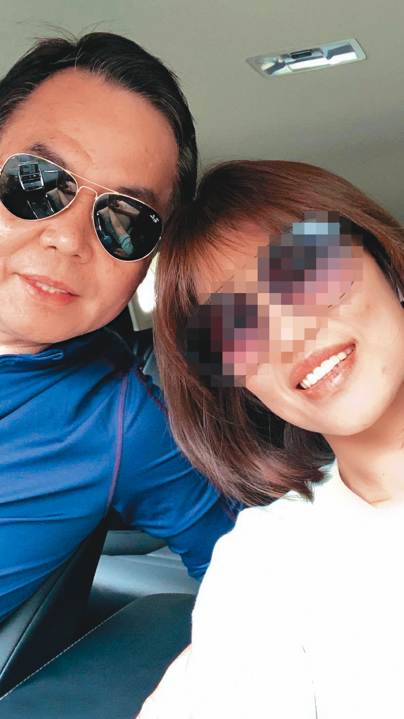 前國巨人資長葉義英(左)被控與知名假髮公司女總經理(右)外遇。(讀者提供)