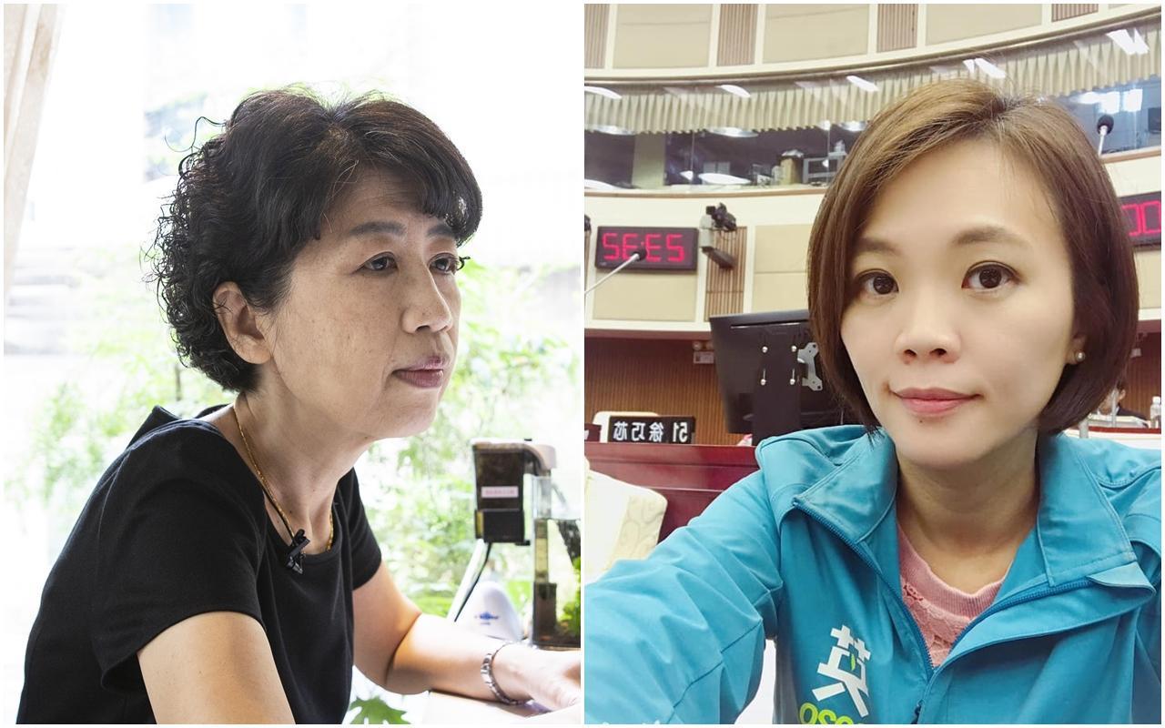 台北市長夫人陳佩琪（左）與市議員簡舒培（右）近日槓上，雙方在網路上隔空交火。（本刊資料照／翻攝自簡舒培臉書）