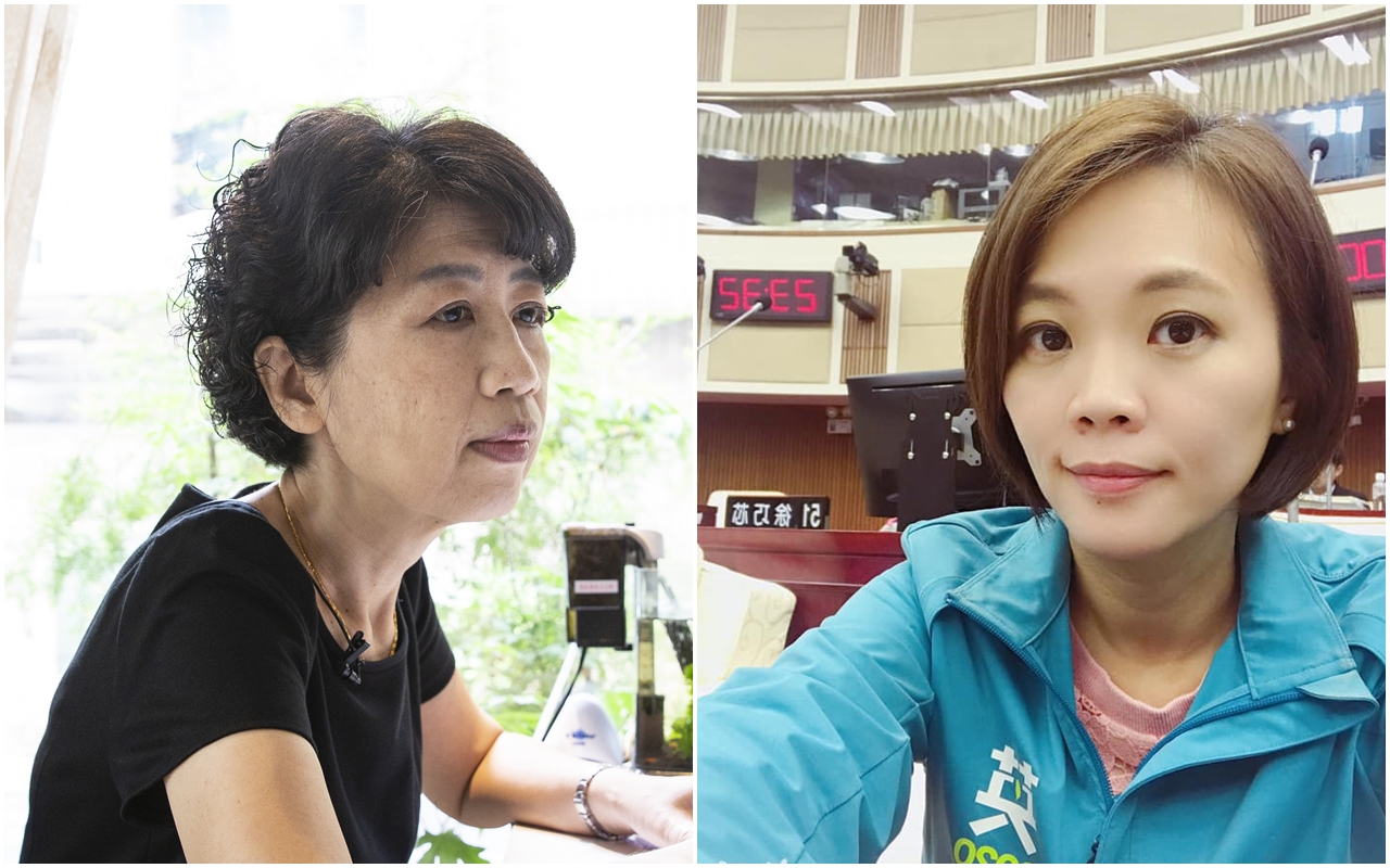 台北市長夫人陳佩琪（左）與市議員簡舒培（右）近日槓上，雙方在網路上隔空交火。（本刊資料照／翻攝自簡舒培臉書）