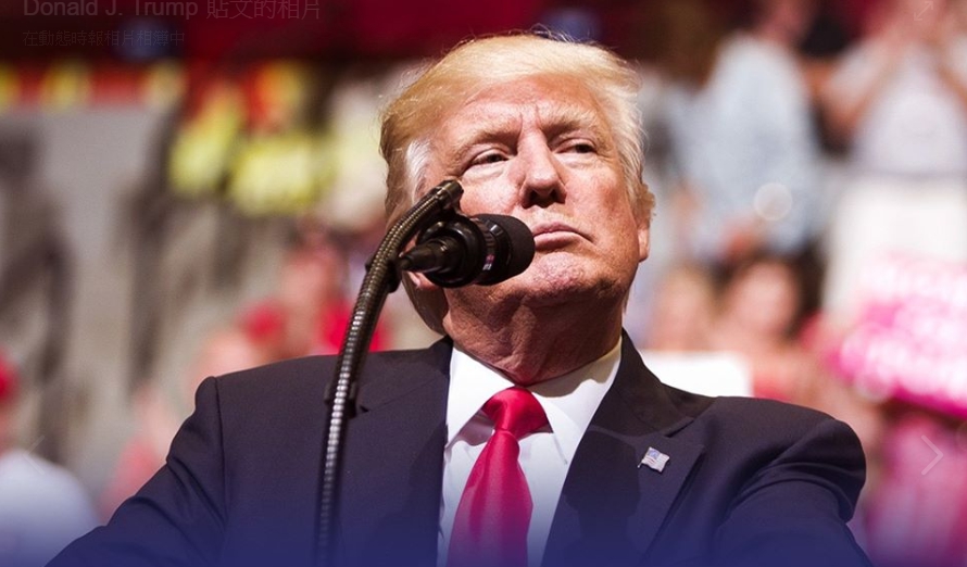 何晶轉發漫畫諷刺川普雙重標準，讓中國網友紛紛叫好。（翻攝自川普臉書）