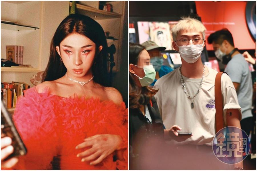 小哈利扮女裝登上微博熱搜後還是照常過日子,5月31日敦南誠品營業的最後一天,他頂著白金髮去敦南誠品花了2、3千元買書。(左圖翻攝小哈利IG)
