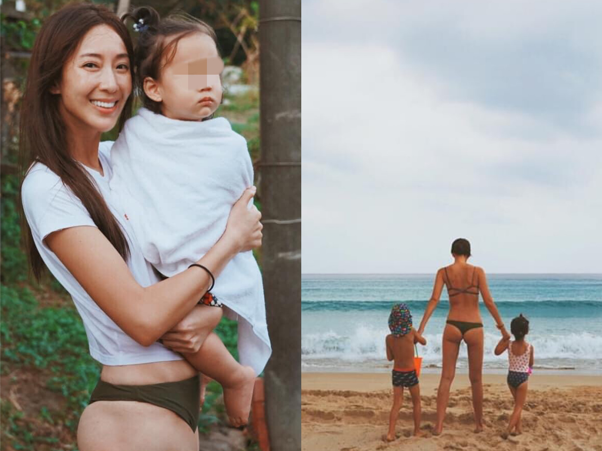 身為3個孩子的媽，隋棠身材保持依舊。（翻攝自隋棠臉書）