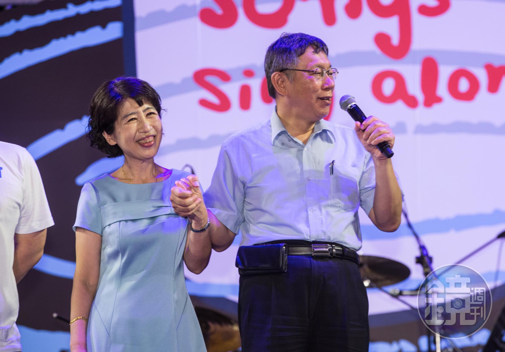 台北市長柯文哲與妻子陳佩琪。（本刊資料照）