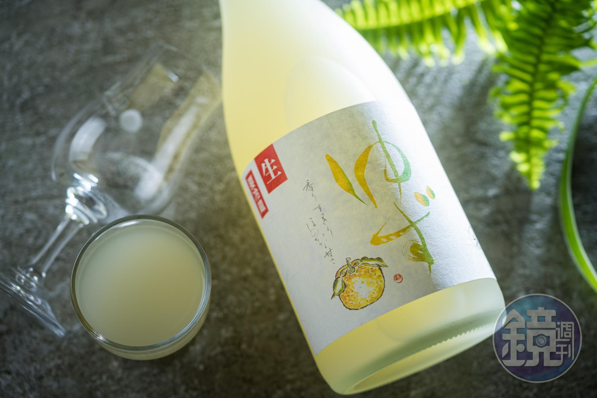 梅乃宿酒造的「生柚子酒」酒精感處理得當,細膩優雅不礙口。(1,000元/720ml瓶)