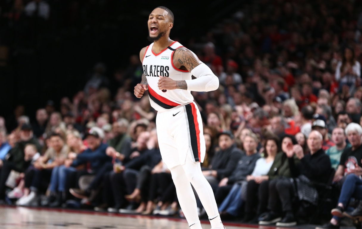 NBA復賽計畫敲定，拓荒者是唯一反對的球隊，圖為拓荒者球星Damian Lillard。（翻攝自拓荒者臉書）