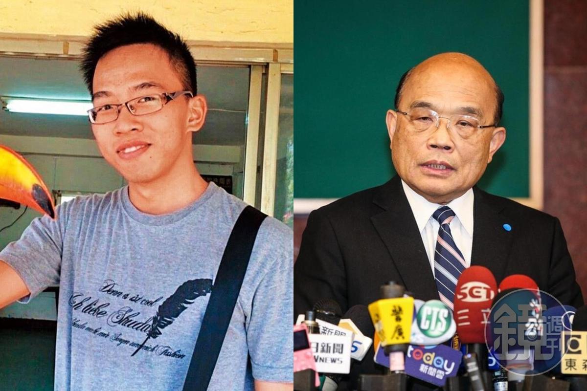 李承翰父親李增文昨日逝世,蘇貞昌將全力協助上訴案件。(翻攝自李承翰臉書、本刊資料照)