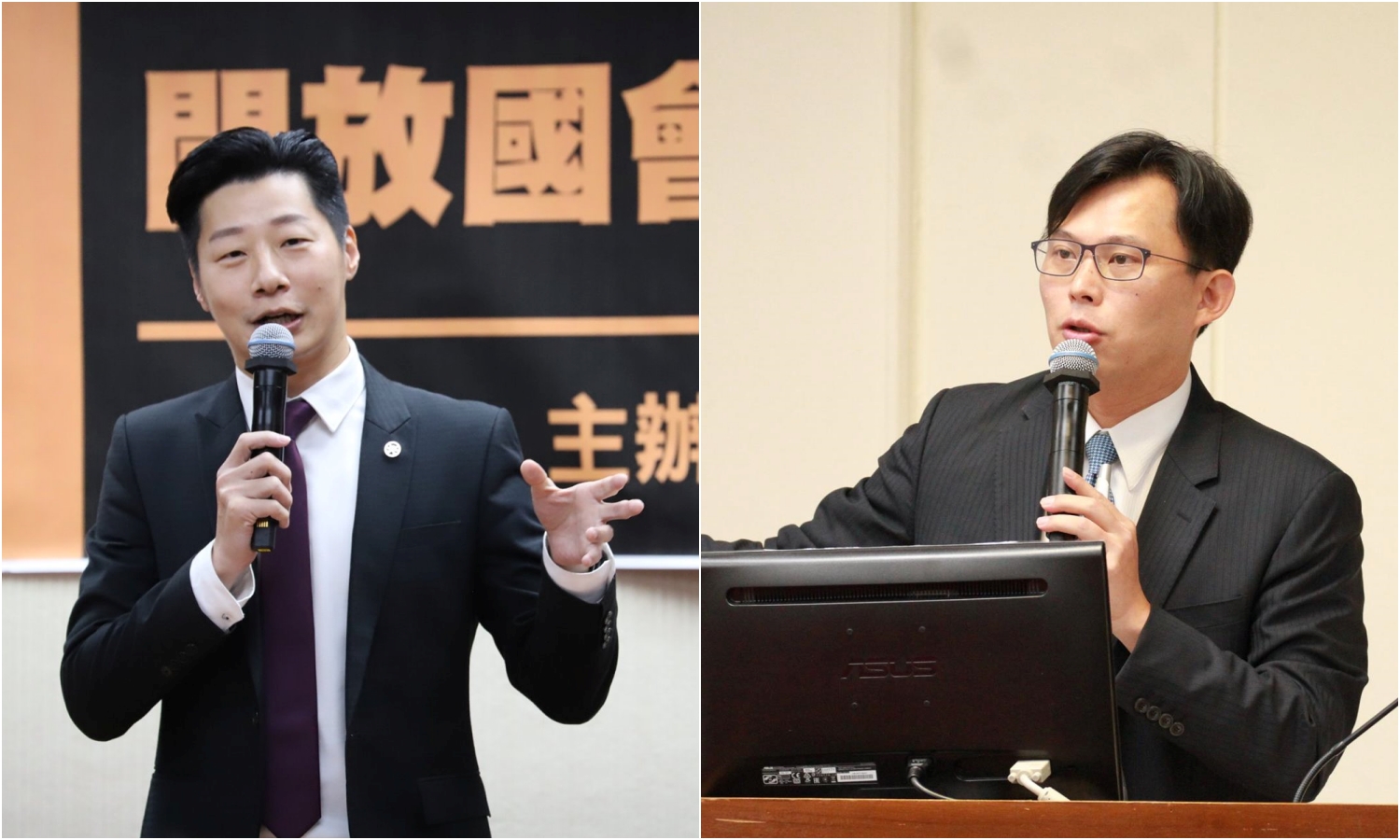 立委林昶佐(左)的臉書突然湧入大批留言批評前立委黃國昌(右),讓他感到一頭霧水。(翻攝林昶佐/黃國昌臉書)