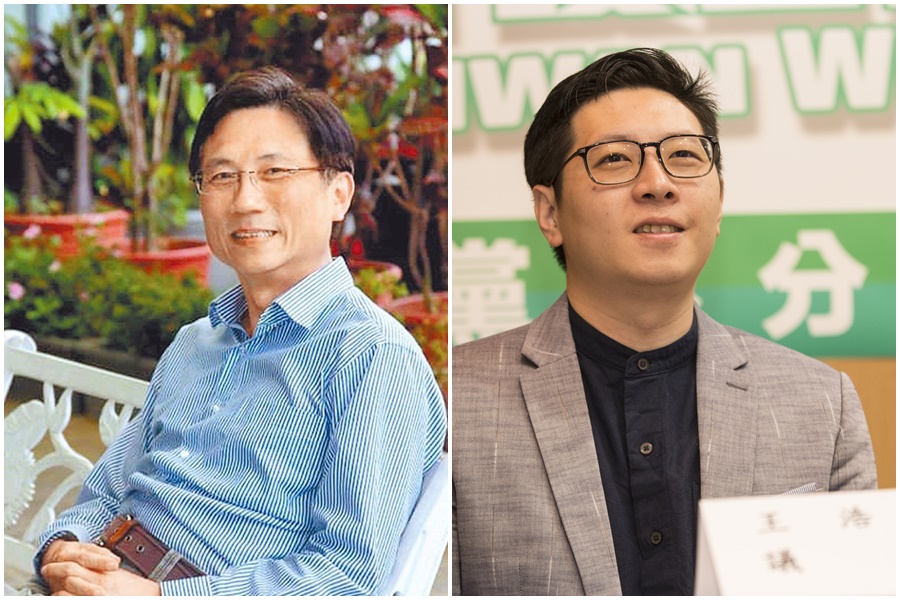 王浩宇（右）三度拿他人不幸做文章，詹江村連環爆王黑歷史。（合成圖，翻攝自臉書、本刊資料照）