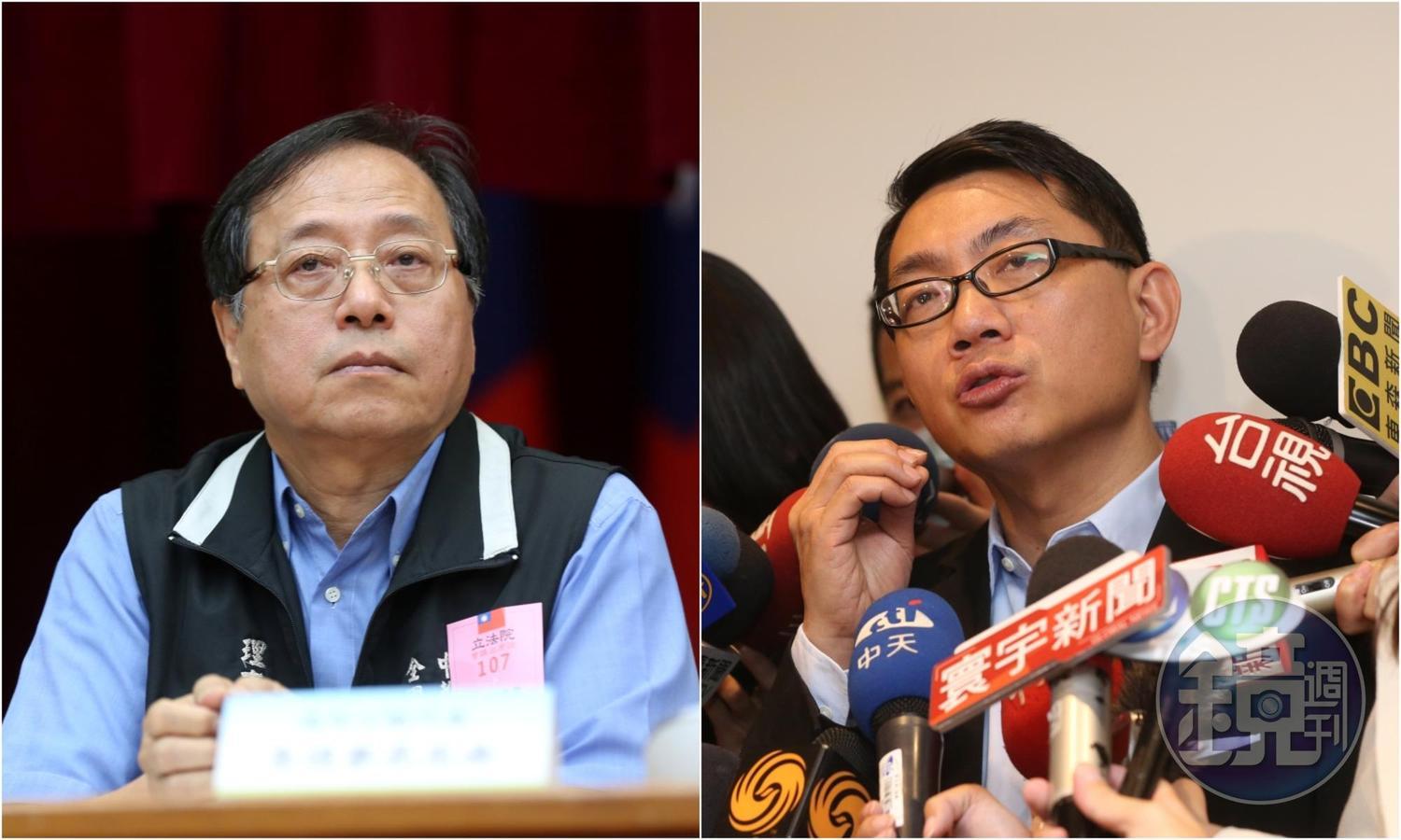 國民黨考紀會對於言行不當的李來希（左）和徐正文（右）等人做出懲處。（本刊資料照）