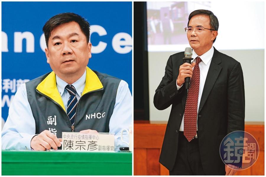 法務部次長蔡碧仲（右圖）曾代理過花蓮縣長，表現不俗，這次又被點名是代理高雄市長熱門人選；賴系子弟兵、內政部次長陳宗彥（左圖）是代理市長人選之一，他兼任中央流行疫情指揮中心副指揮官抗疫，讓他全國知名度大開。