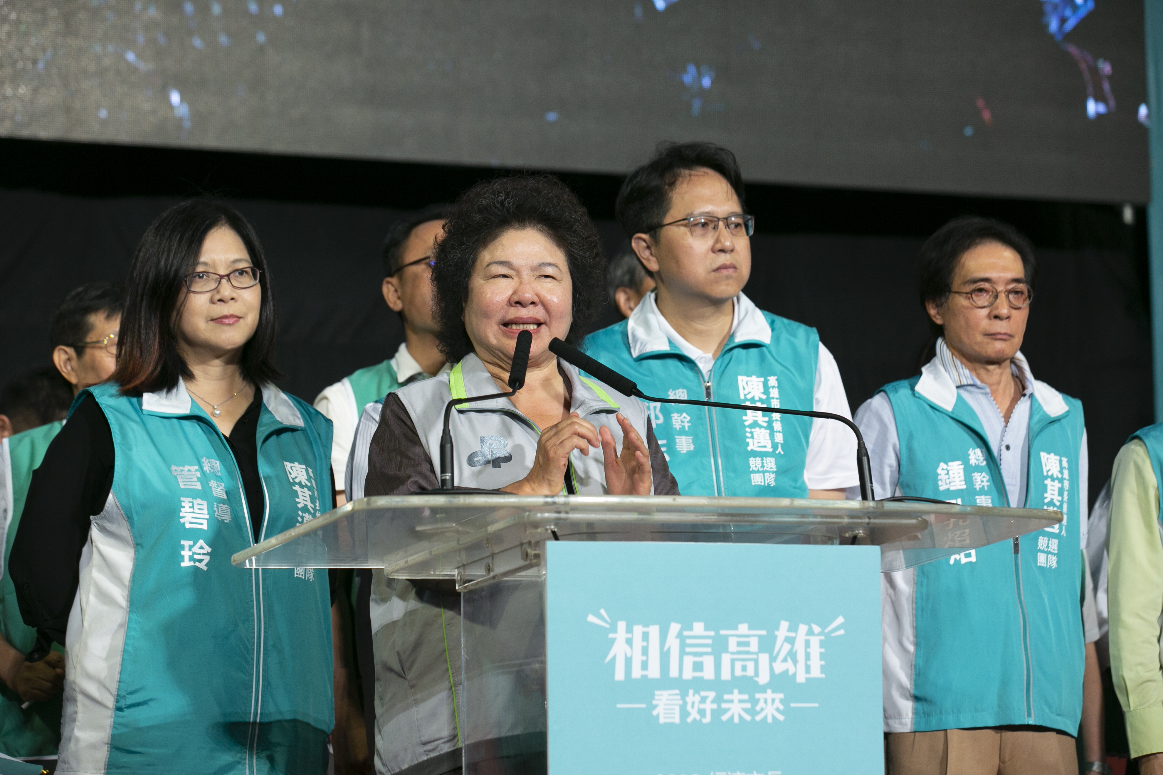 不少與高雄有地緣關係的人選雖遭點名，但因黨內派系競合、資歷不足，或可能引發「舊勢力復辟」批評等原因，最後被排除。圖為前高雄市長陳菊。本刊資料照。