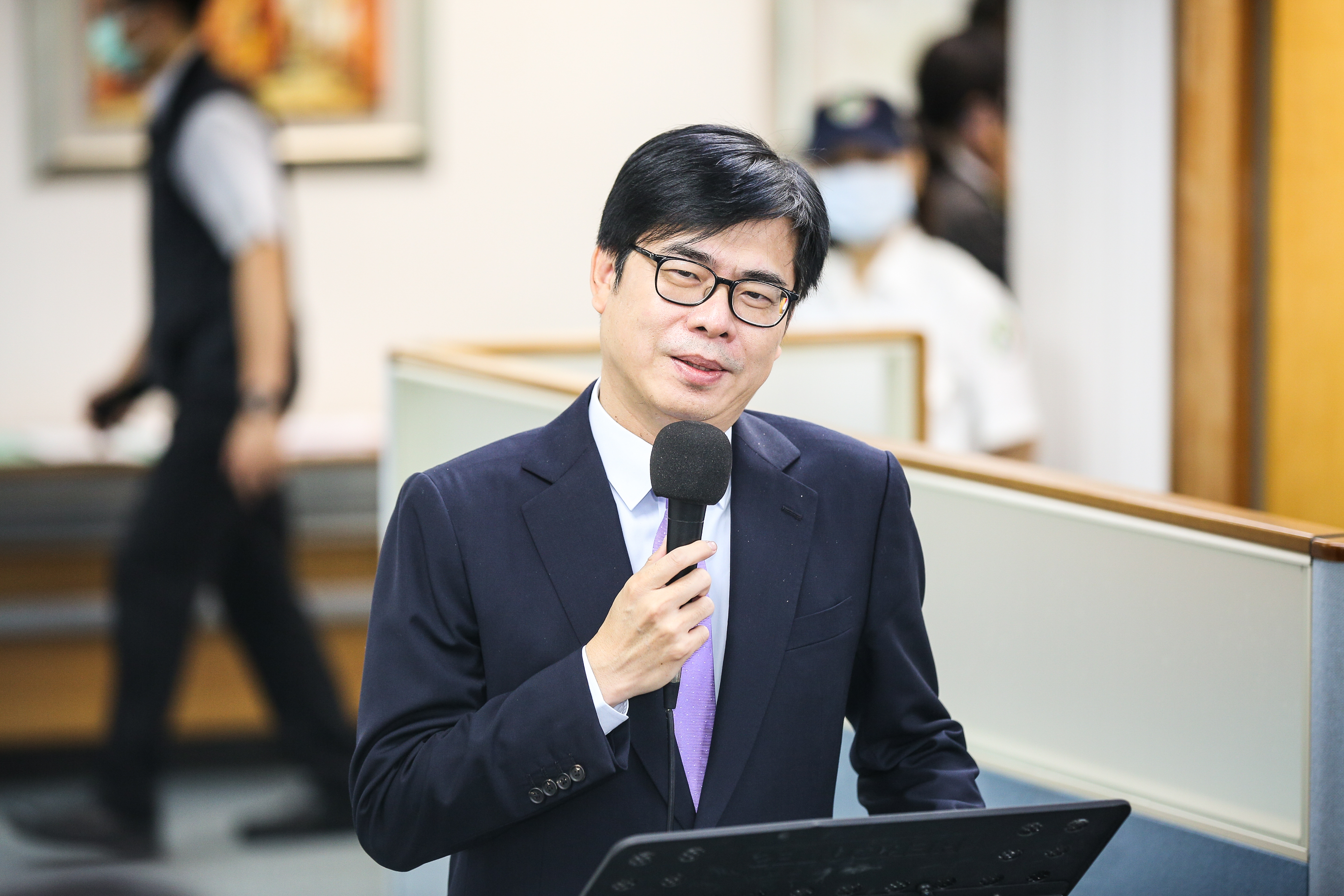 行政院副院長陳其邁被視為民進黨參選高雄市長補選呼聲最高的人選。