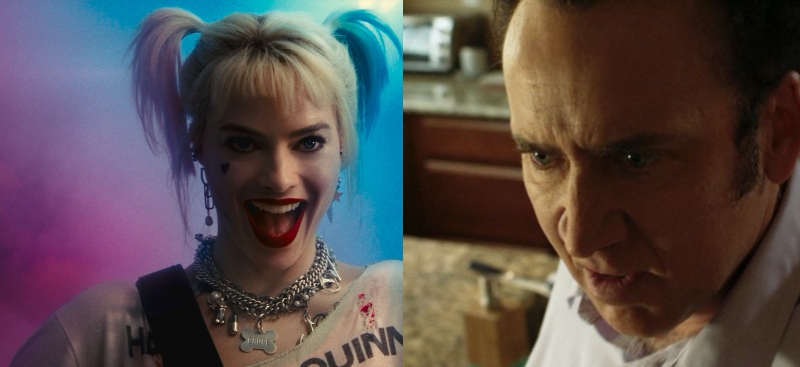 瑪格羅比（左）、尼可拉斯凱吉（右）分居近5年最賣力工作的男女影星。（華納兄弟、車庫娛樂提供）