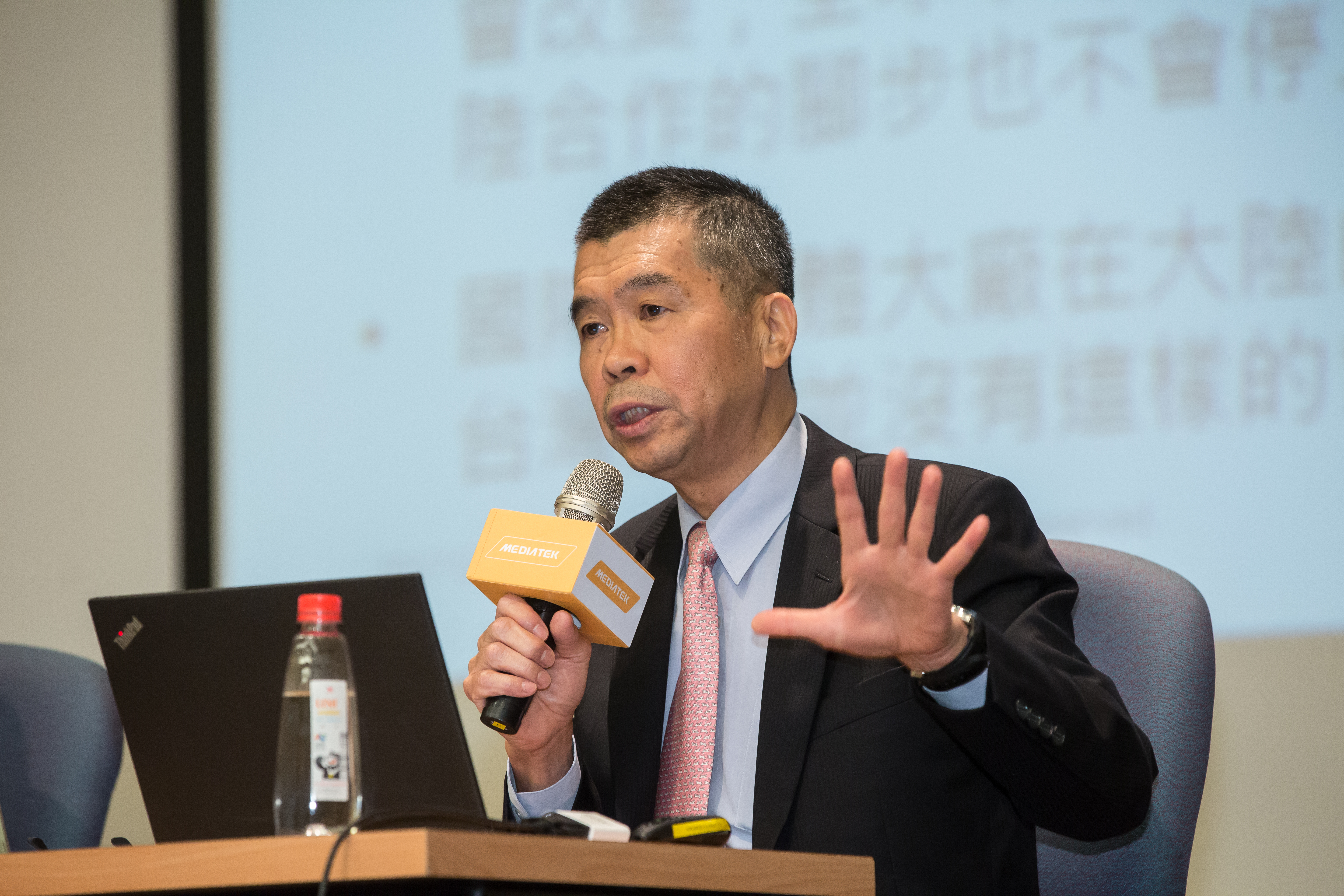 聯發科董事長蔡明介不擔心主力客戶開始自製手機晶片。