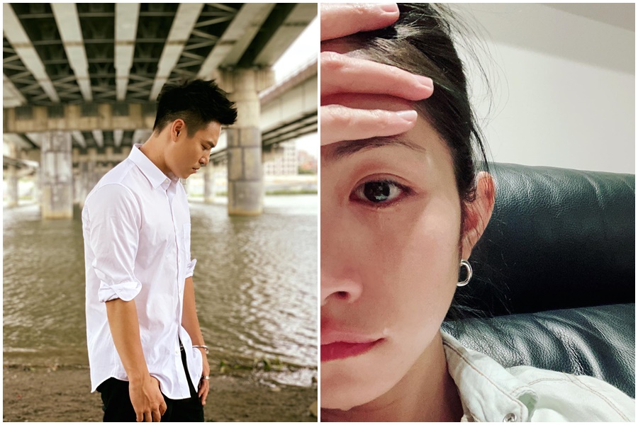 ECHO（左）強調與李千那（右）分手沒有第三者，希望外界不要詆毀女方。（翻攝自ECHO臉書、翻攝自李千那IG）