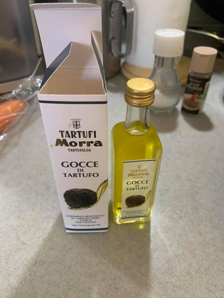 今天準備了松露油來烤蔬菜。
