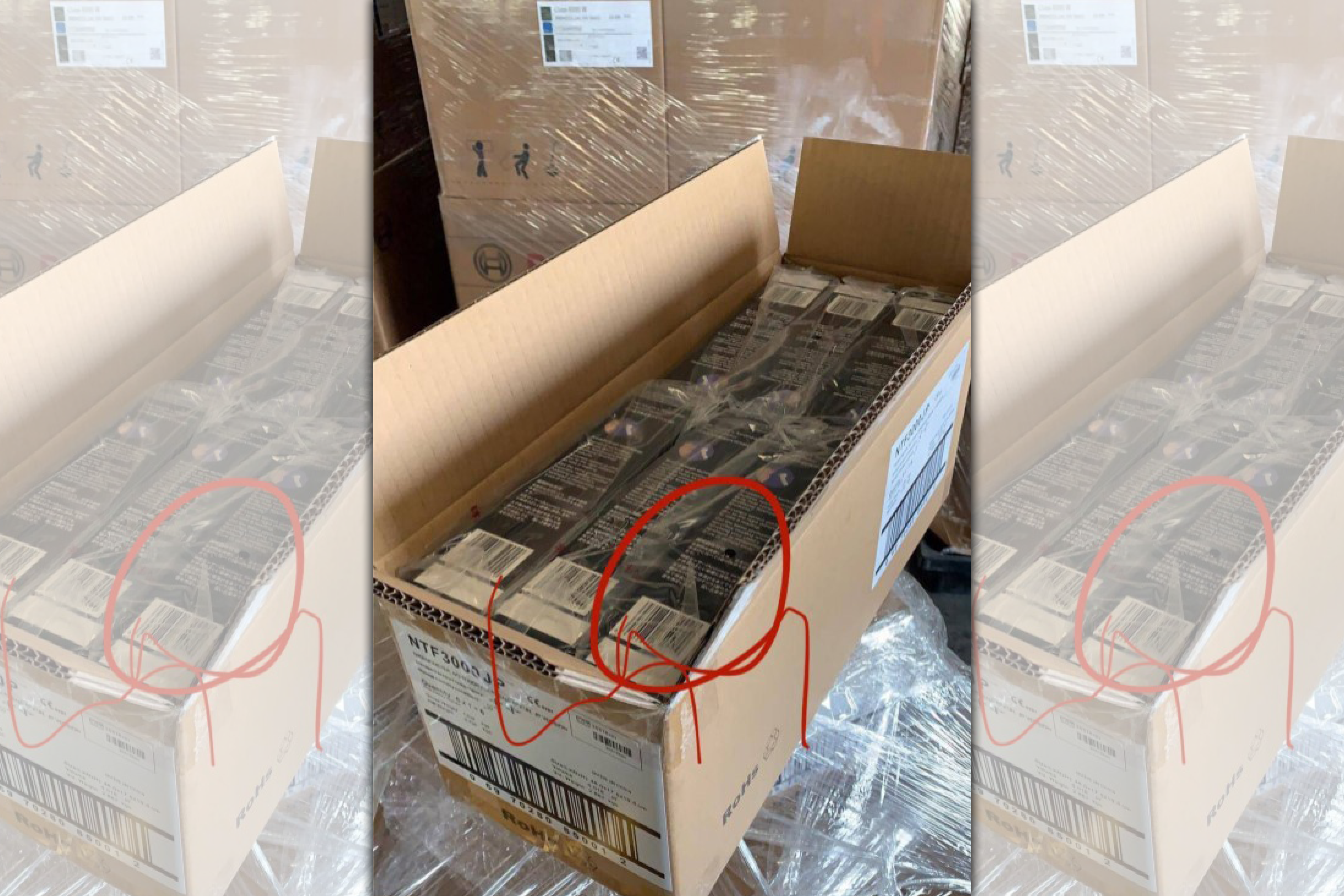 張家豪原本還跟A小姐表示，有多2萬支額溫槍，詢問是否有意願購買。（讀者提供）