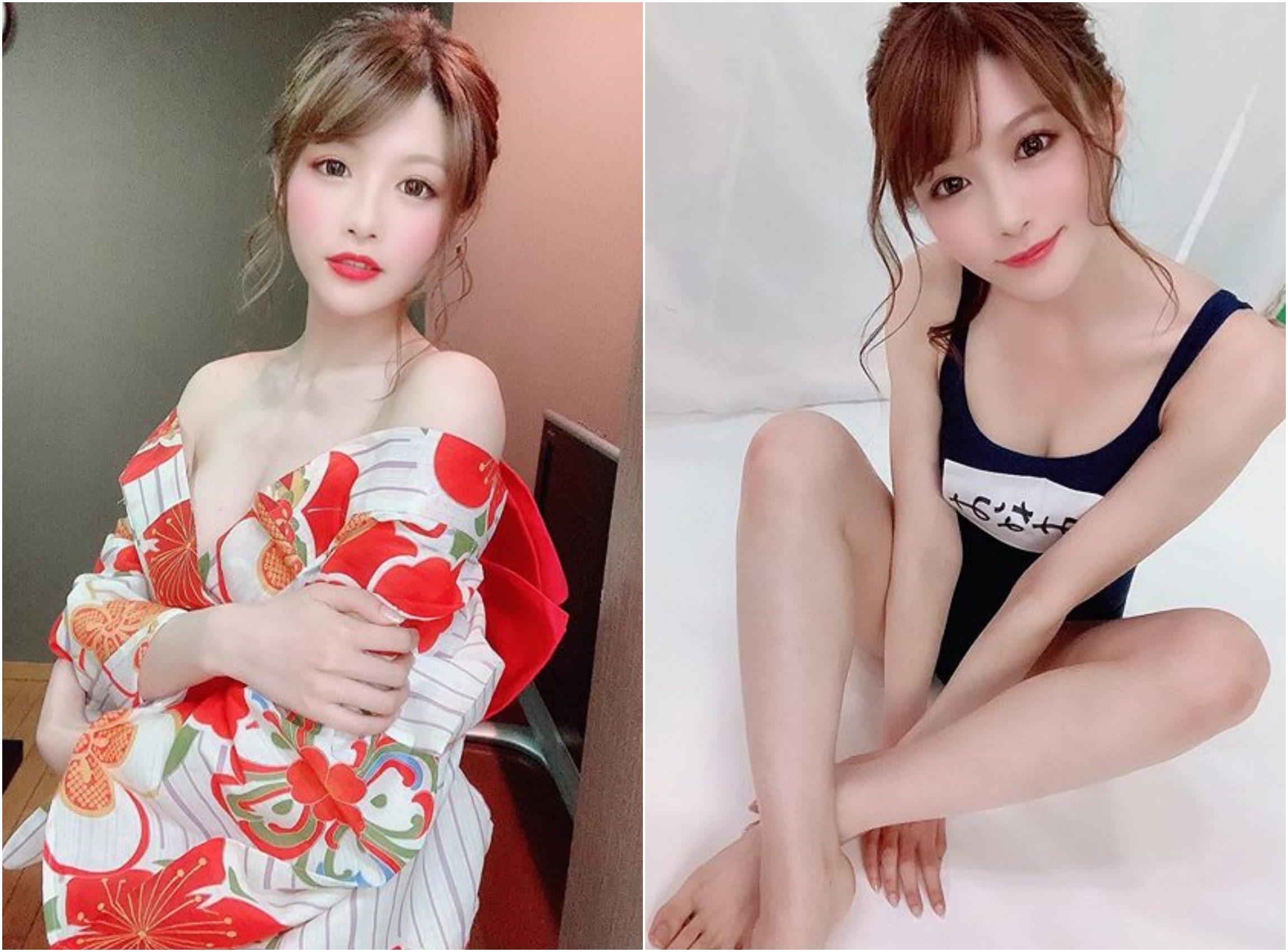 日本知名女優相澤南近日貼出「邪惡上帝視角」誘惑照，吸引大批網友。（翻攝相澤南IG）