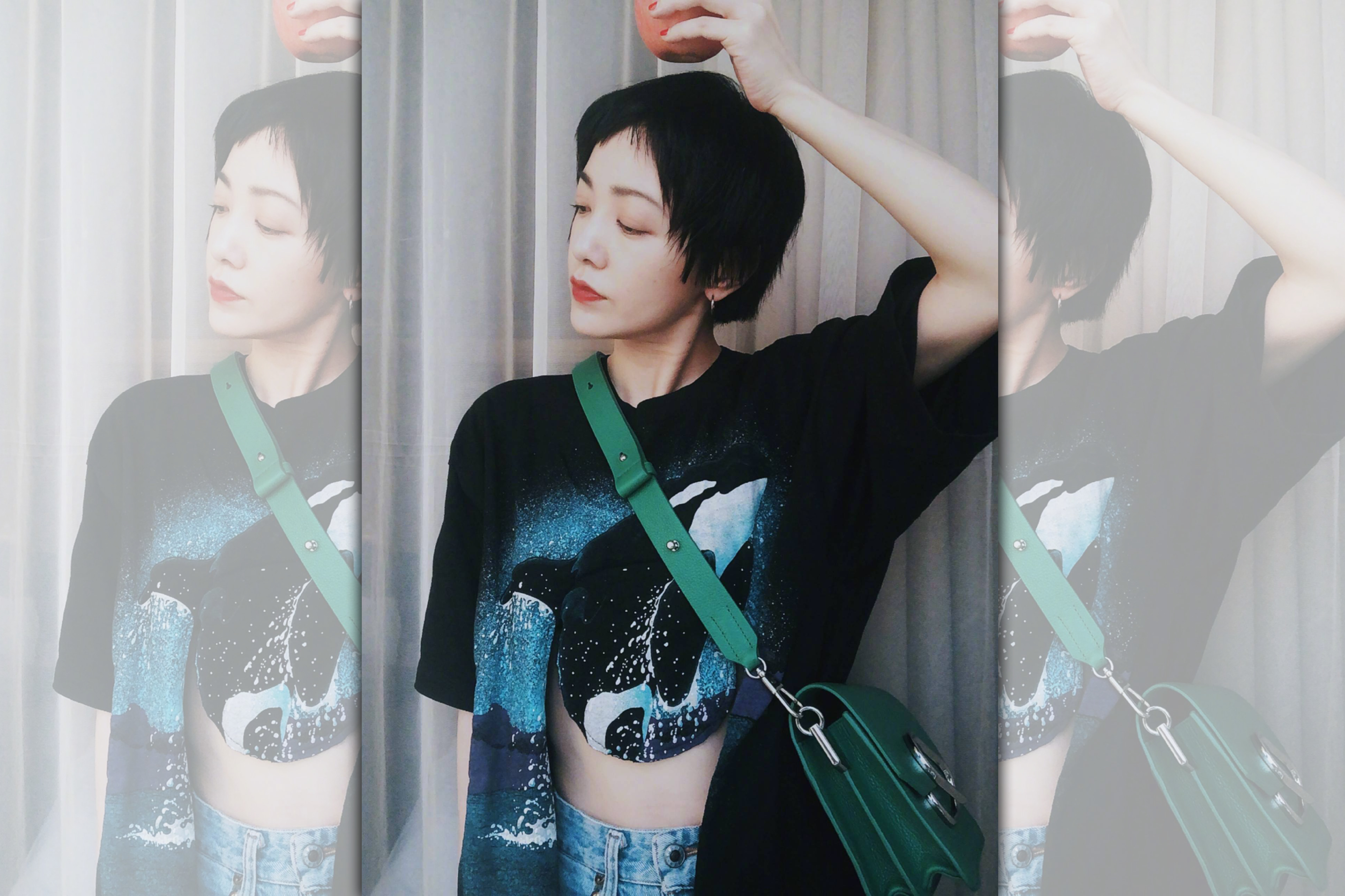 郭采潔不滿酸民批評，公開了對方照片，被指網路暴力，她隨後刪文並向對方道歉。（微博圖片）