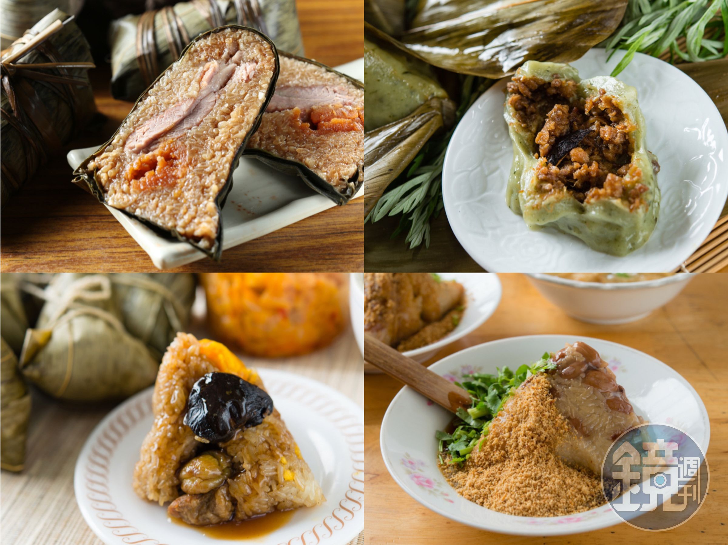 傳統市場裡的粽子通常不花稍、料鮮味美，價格也實惠，端午節前趕快到市場拎兩串。