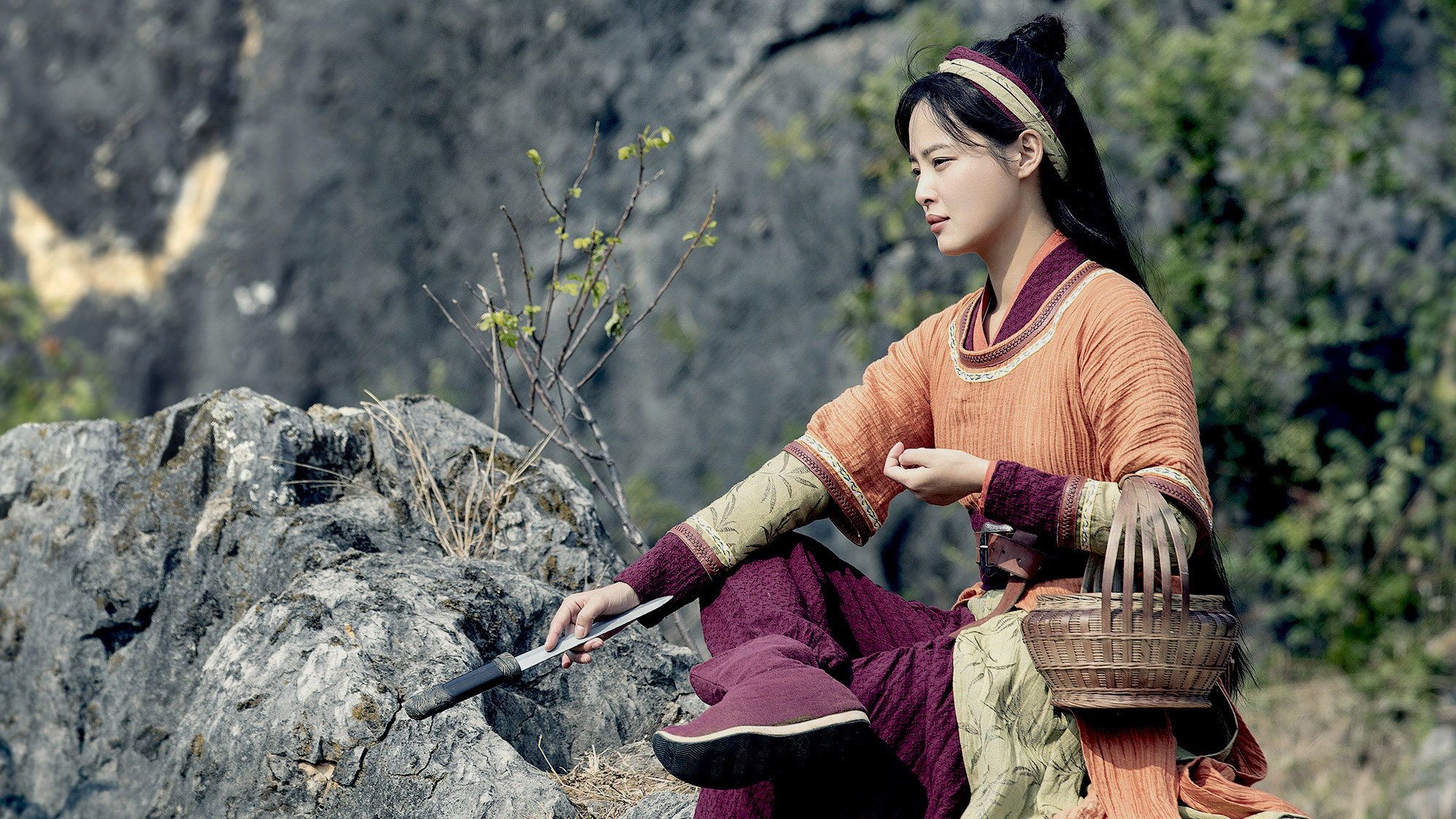 辛芷蕾在《慶餘年》海棠朵朵村姑造型。（中天娛樂台提供）