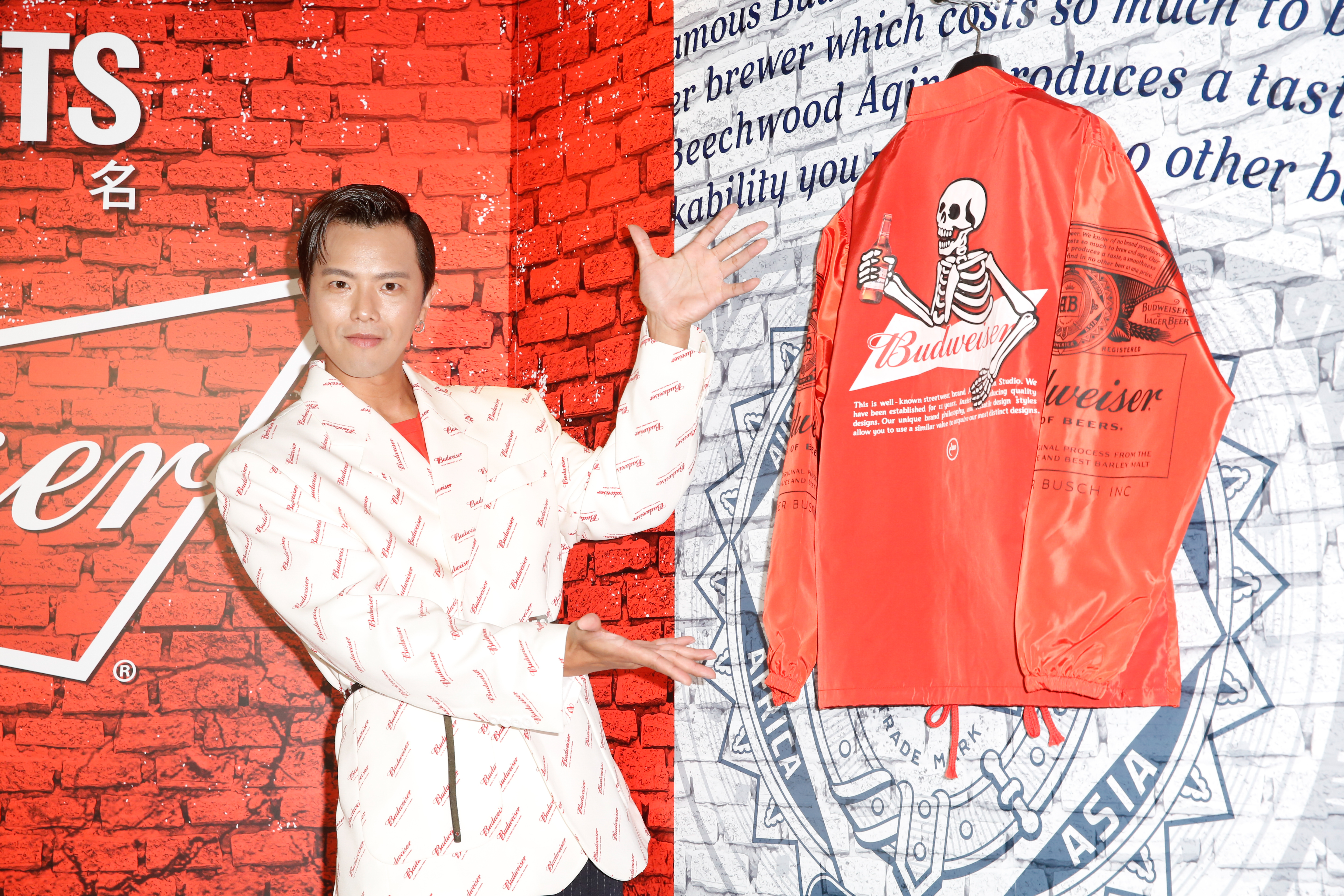 小鬼（黃鴻升）今天出席BUD X ARTISTS 百威啤酒潮流聯名媒體發布會。