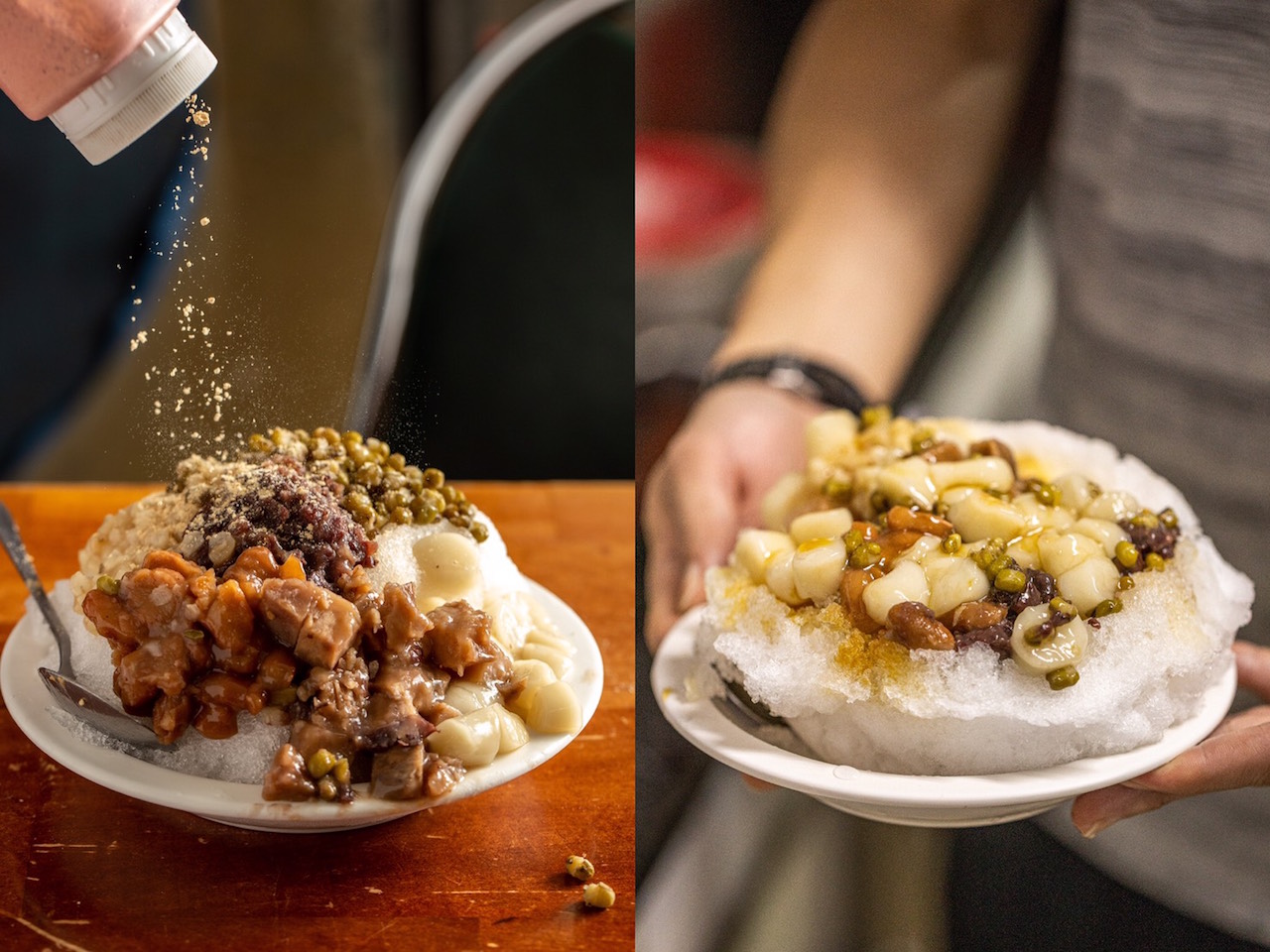 高雄林園的老冰店「合春圓仔」，到了夜間11點還有居民來呷冰，這裡能解南國的暑熱。