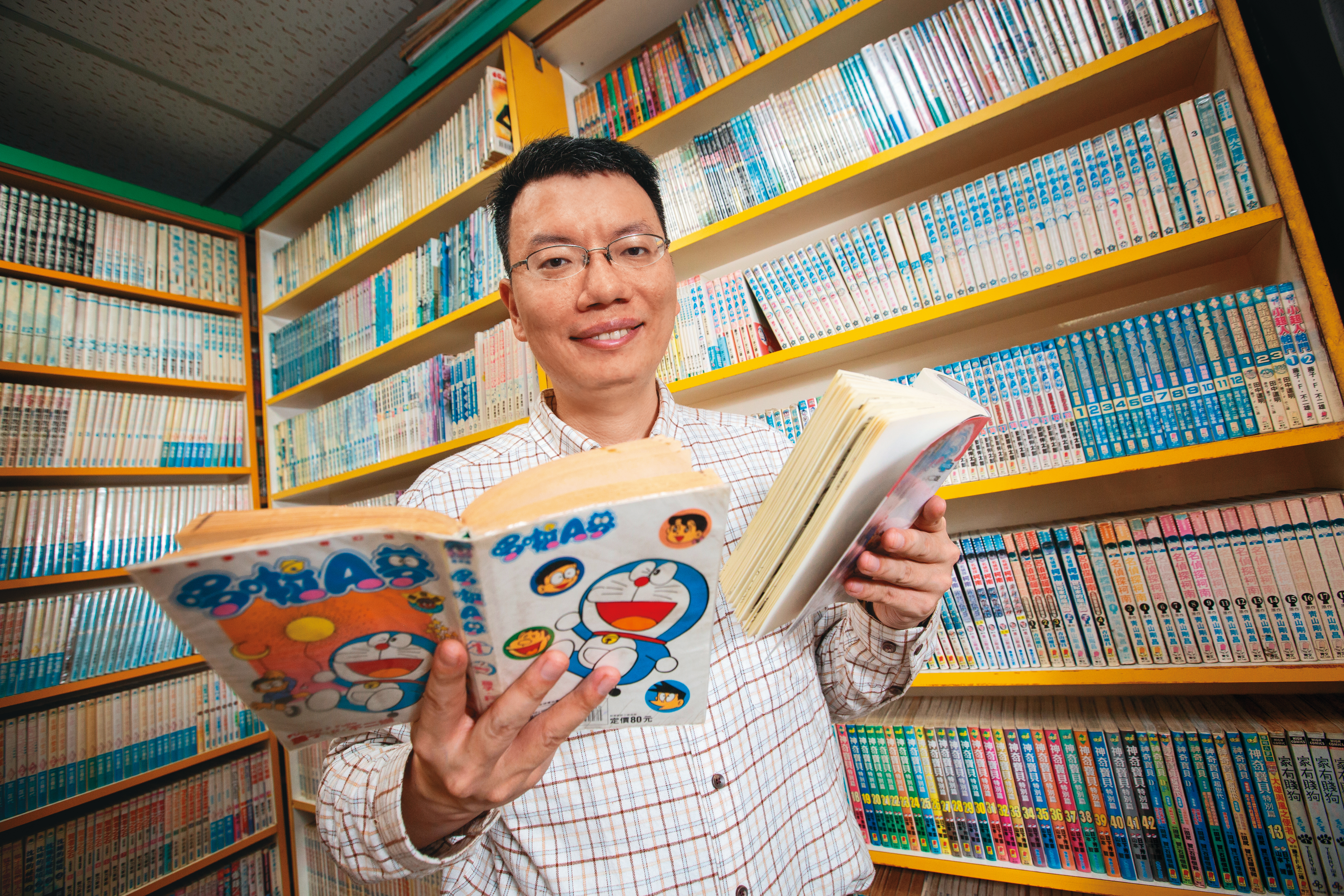 人稱「哆啦王」的張遠，不論研究漫畫或投資，都一樣深入。