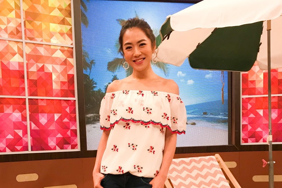 楊千霈因爸爸為保護她擋流氓刀砍引以為榮,卻遭外婆爆料是砍油雞時挨的刀。(衛視中文台提供)