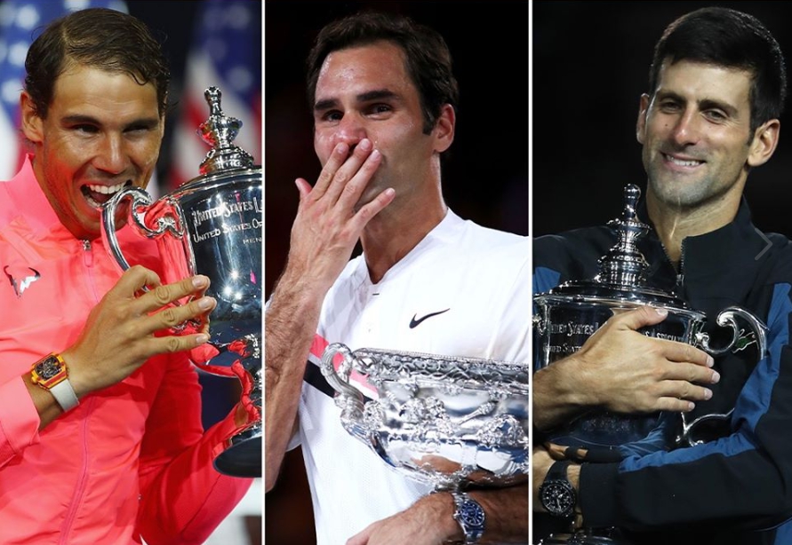 美網將如期舉行，但喬科維奇（右1）和納達爾（左1）都傾向不參加。（翻攝自美網臉書）