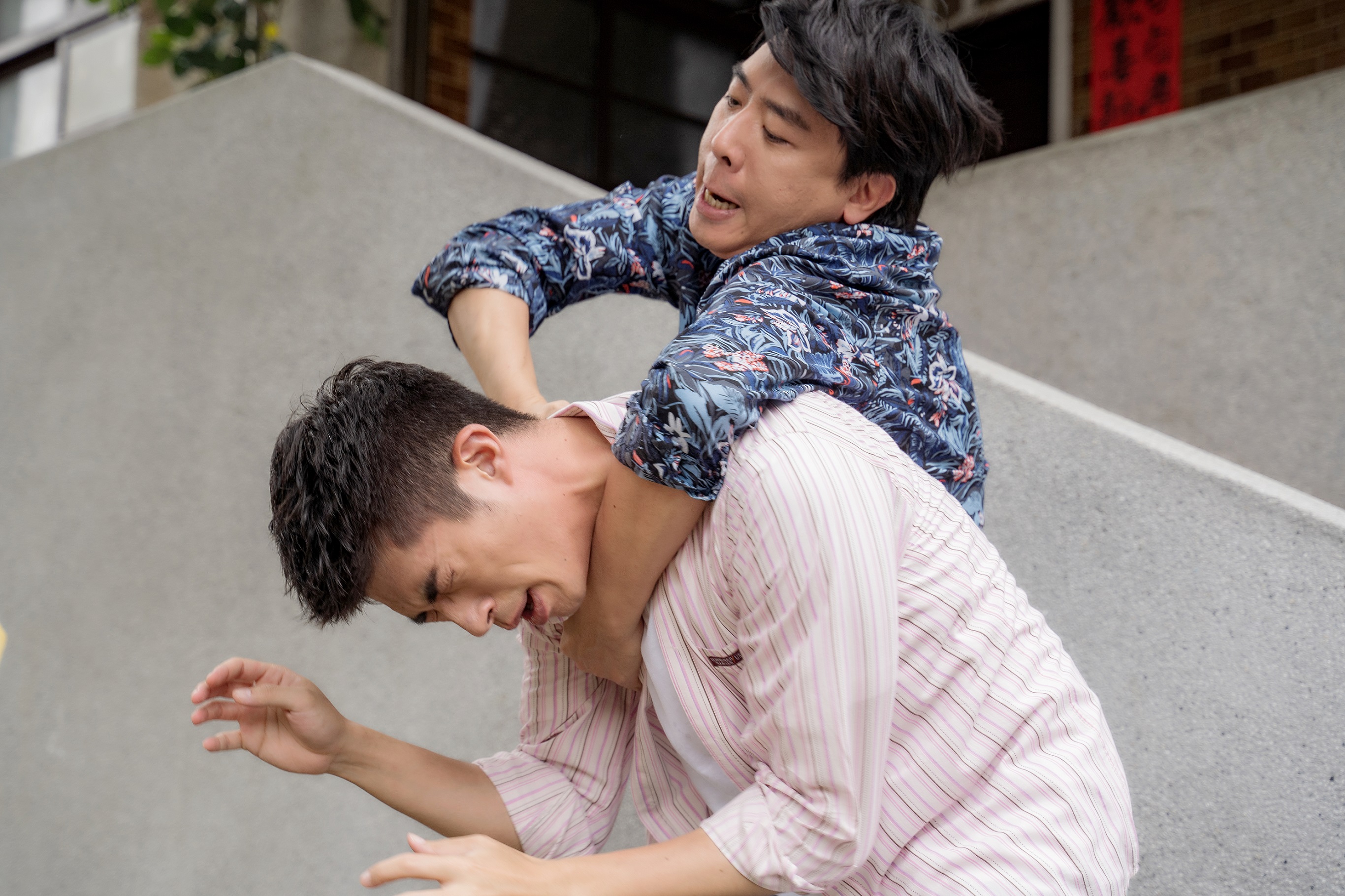 梁赫群和梁正群在劇中大打出手。（東森提供）
