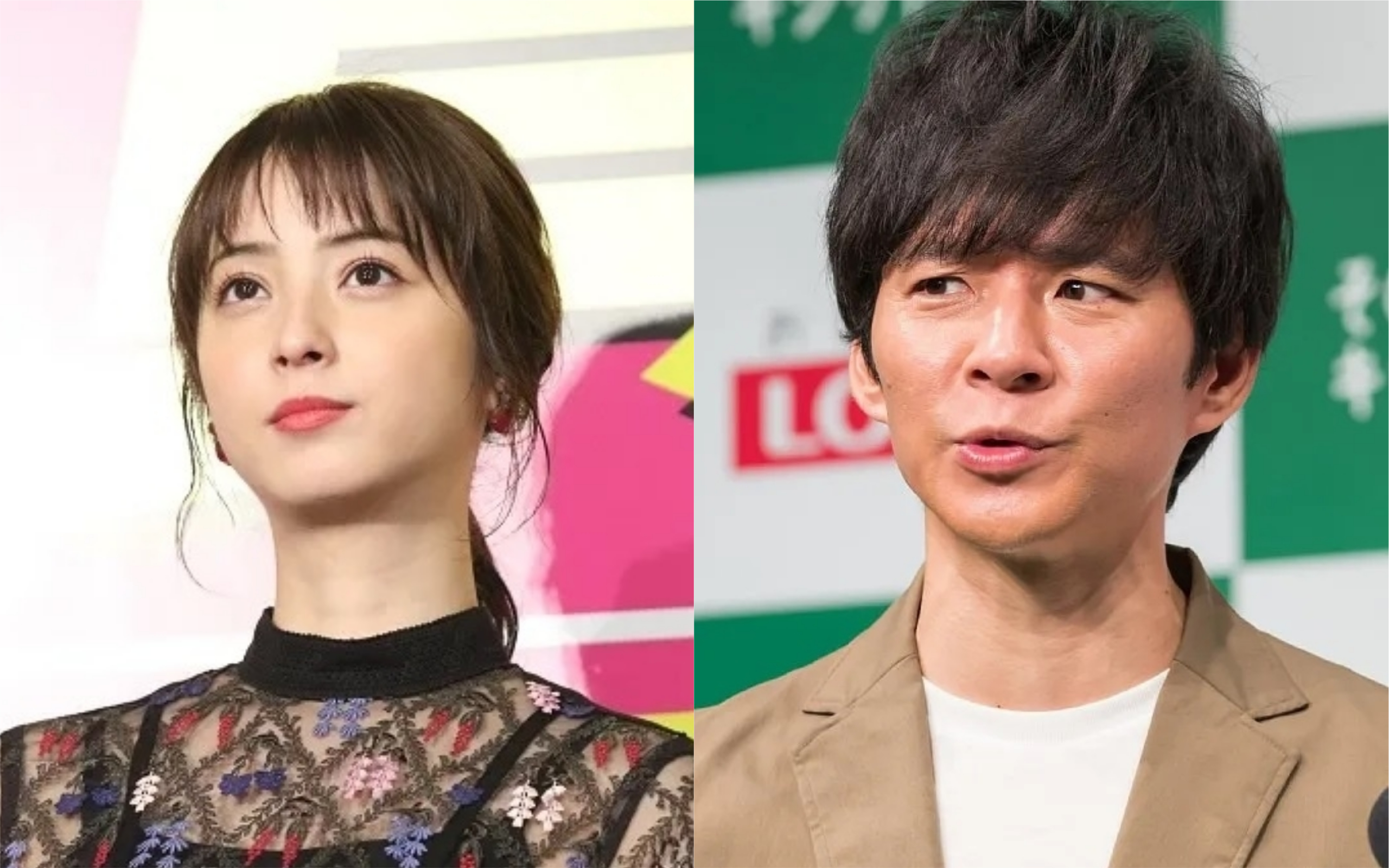 渡部建（右圖）被踢爆婚後偷吃，但佐佐木希似乎無意離婚。（翻攝《女性SEVEN》）