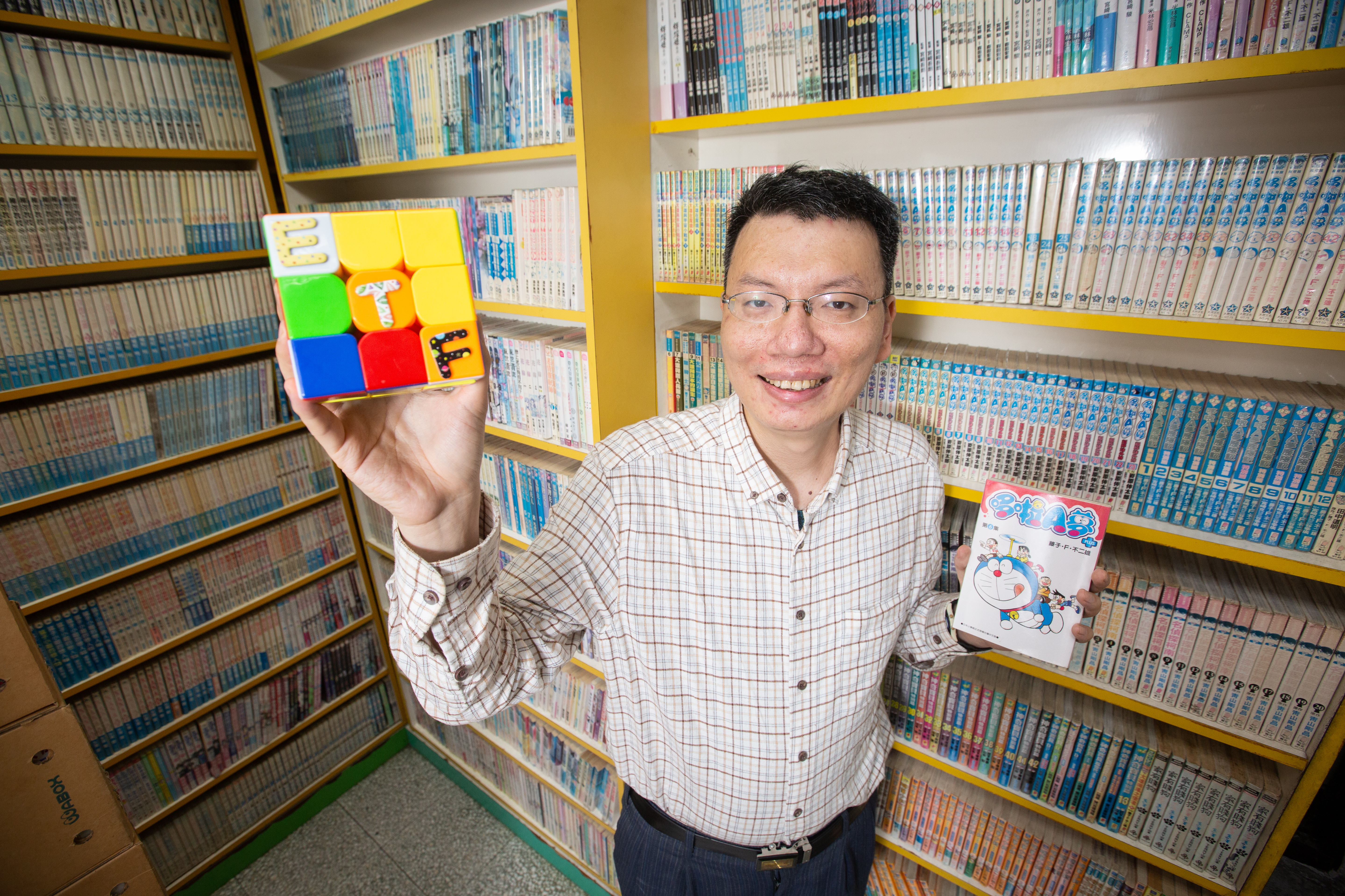 人稱「哆啦王」的張遠，不論研究漫畫或投資，都一樣深入。