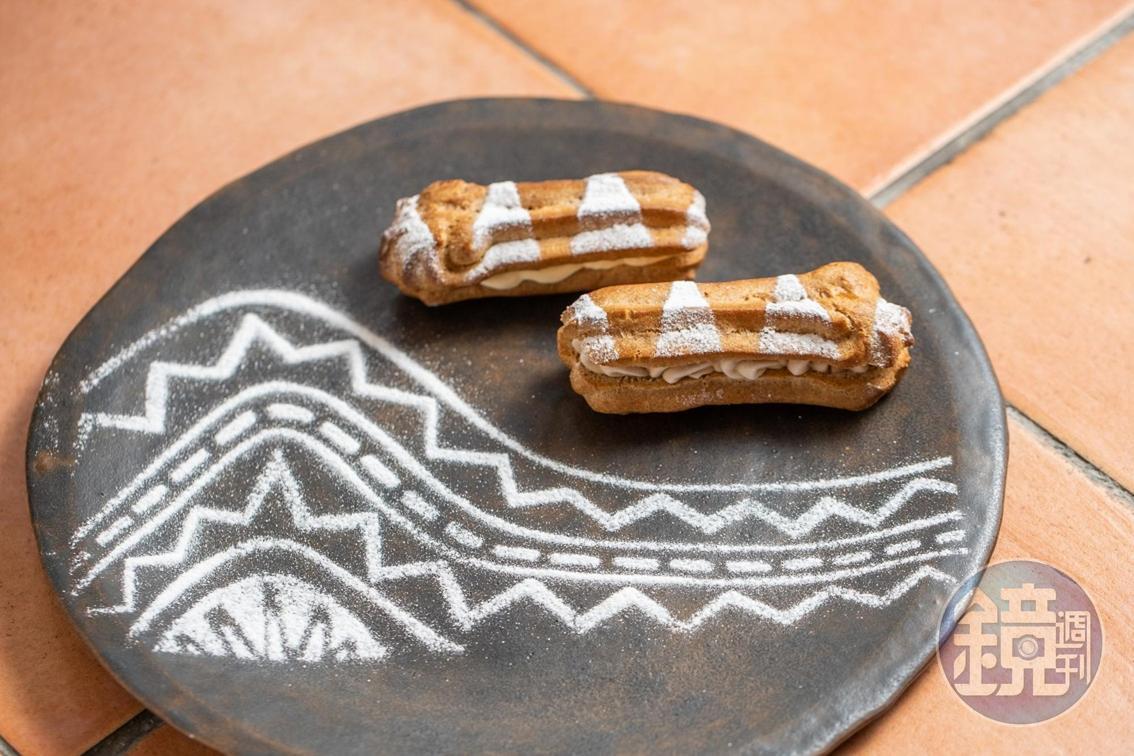 新產品「冰淇淋泡芙」，有蜜香紅茶和原味卡士達兩種口味。（50元／份）
