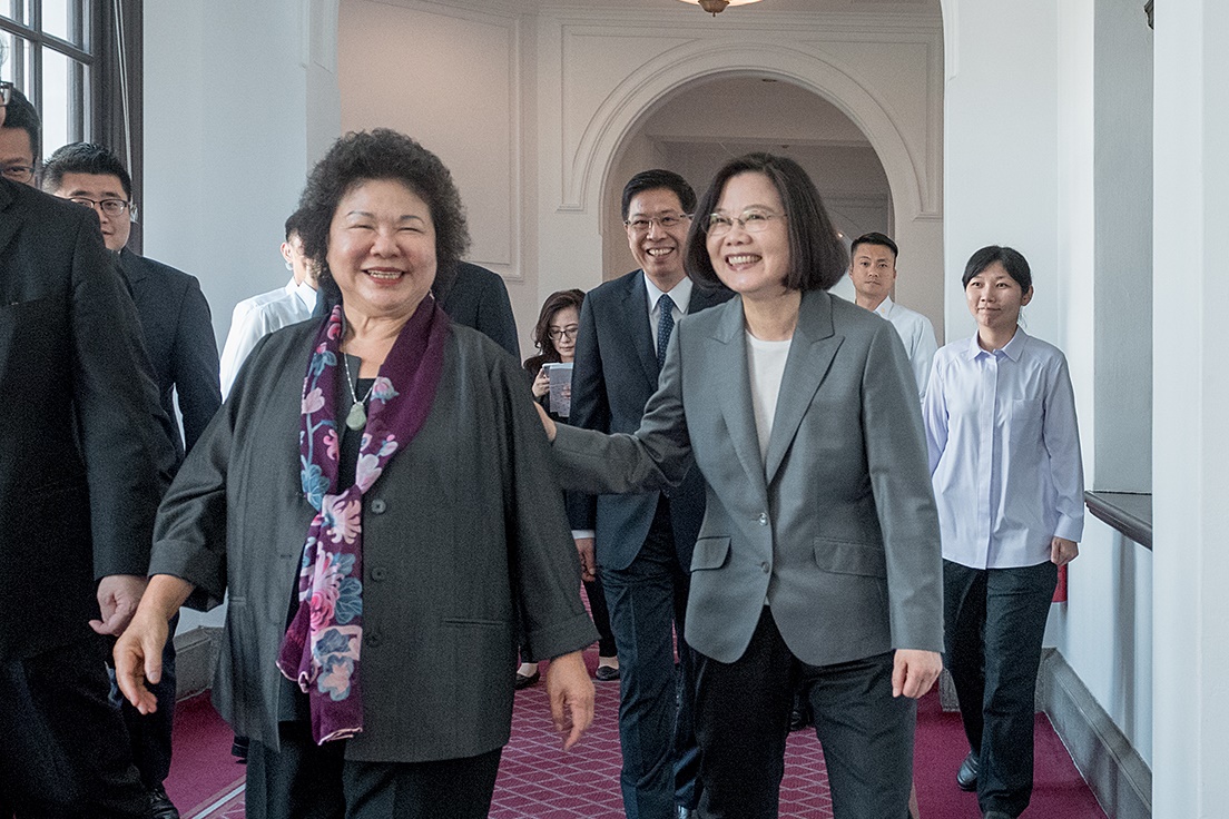 前總統府祕書長陳菊除了被提名為監察院長，也兼任第一屆國家人權委員會主委。（總統府提供）