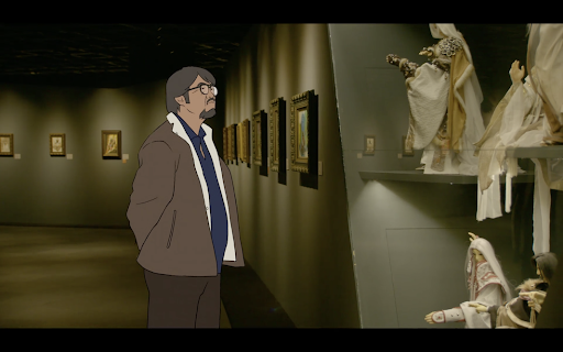 紀錄片《千年一問》結合實景拍攝與動畫元素。（貝殼放大提供）