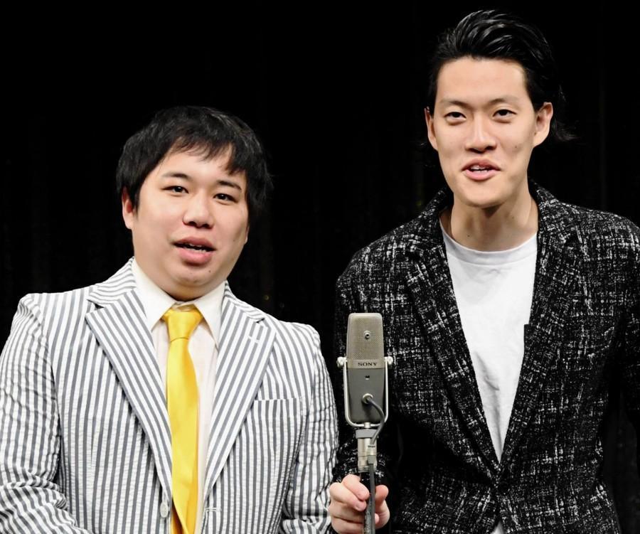 晟也(左)醜聞影響「霜降明星」的工作行程,今天原定的現場直播節目錄影也喊卡。(翻攝自每日體育報)